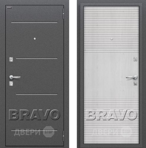 Входная металлическая Дверь Bravo Оптим Фит Pine Feelwood в Серпухове