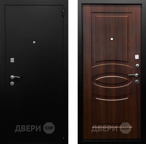Входная металлическая Дверь Ратибор Классик 3К Орех бренди в Серпухове