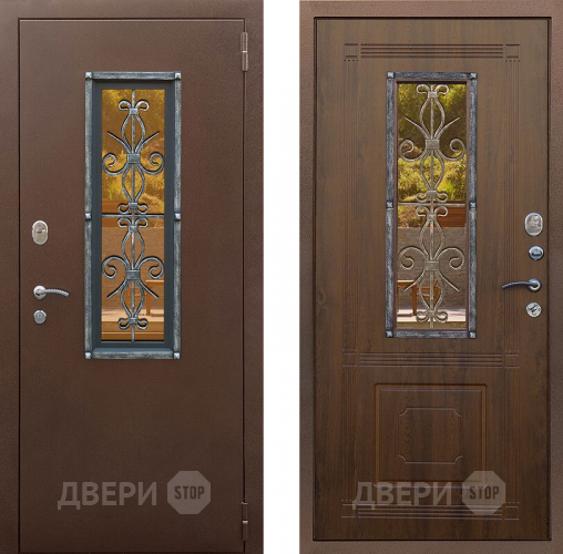 Входная металлическая Дверь Снедо Плющ Винорит  Грецкий орех  в Серпухове