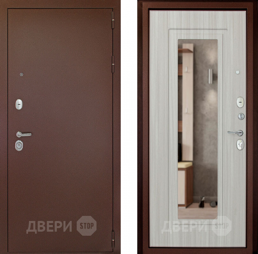 Дверь (Дверной Континент) Гарант - 1 Зеркало Сандал белый в Серпухове