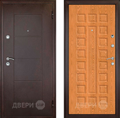 Входная металлическая Дверь Форпост Квадро Дуб золотой в Серпухове