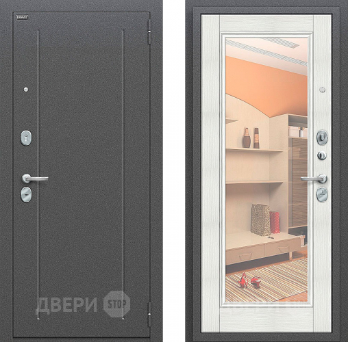 Входная металлическая Дверь Bravo Оптим Флэш Bianco Veralinga в Серпухове