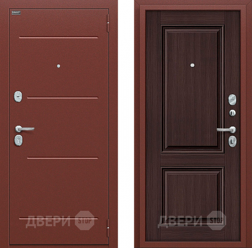 Входная металлическая Дверь Bravo Оптим Стиль Wenge Veralinga в Серпухове