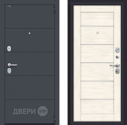 Входная металлическая Дверь Bravo Порта S-3 4/Л22 Nordic Oak в Серпухове