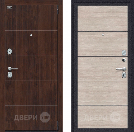 Входная металлическая Дверь Bravo Porta S-3 4/П50 (AB-6) Cappuccino Veralinga в Серпухове