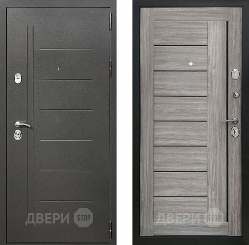 Входная металлическая Дверь Престиж Профи Дуб дымчатый в Серпухове