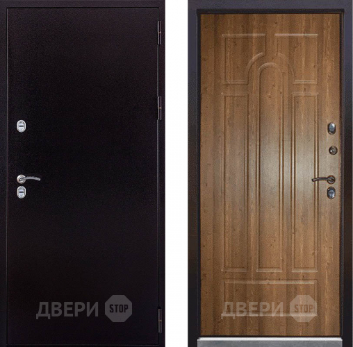 Дверь Заводская Урал Термо Орех Кантри (с терморазрывом) в Серпухове
