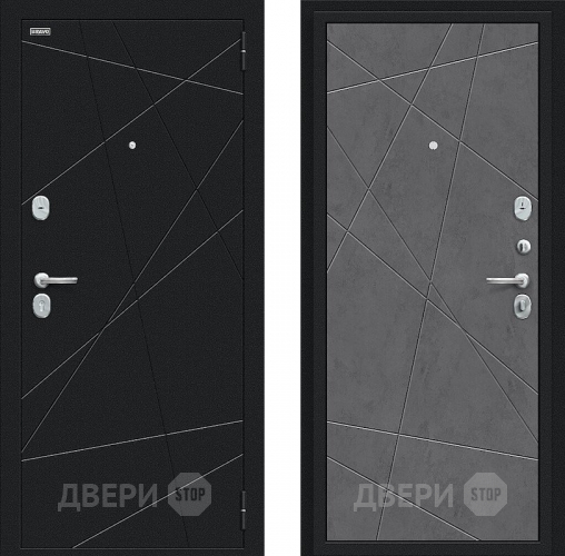 Входная металлическая Дверь Bravo Граффити-5 Букле черное/Slate Art в Серпухове