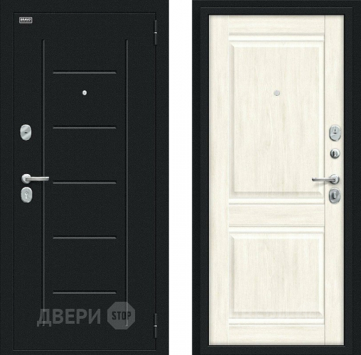 Дверь Bravo Некст Kale Букле черное/Nordic Oak в Серпухове