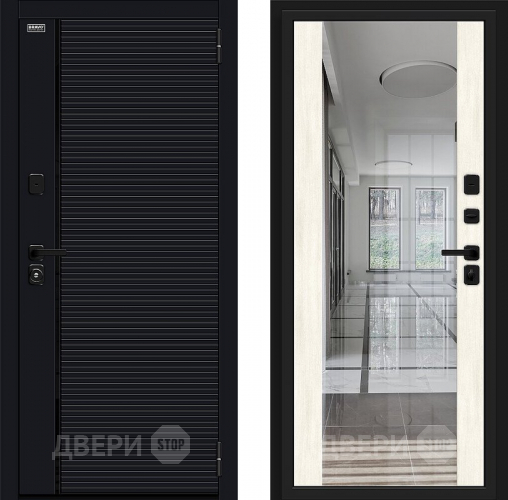 Дверь Bravo Лайнер-3 Total Black/Nordic Oak в Серпухове