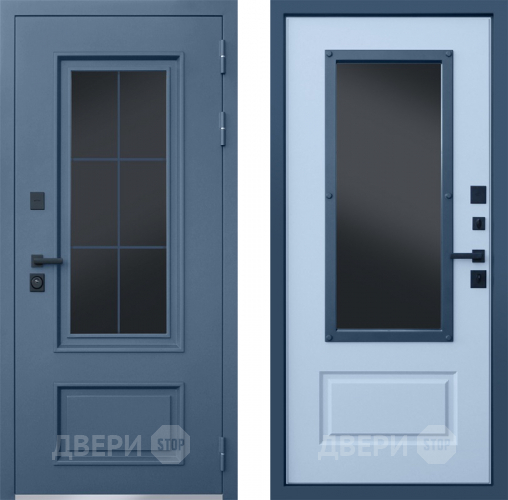Входная металлическая Дверь АСД Терморазрыв Эльбрус с окном и английской решеткой в Серпухове