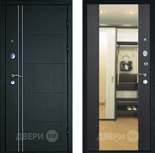 Дверь Дверной Континент Тепло - Люкс Зеркало Венге в Серпухове