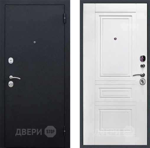 Дверь Локо 3к антик серебро/ белое дерево в Серпухове