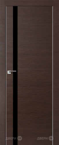 Межкомнатная дверь ProfilDoors 6Z венге кроскут (черный лак) в Серпухове
