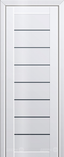 Межкомнатная дверь ProfilDoors 71L белый люкс (графит) в Серпухове