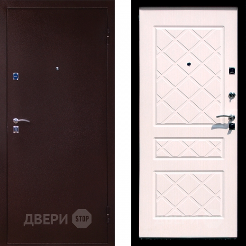 Входная металлическая Дверь СТОП ЭКО Беленый дуб в Серпухове