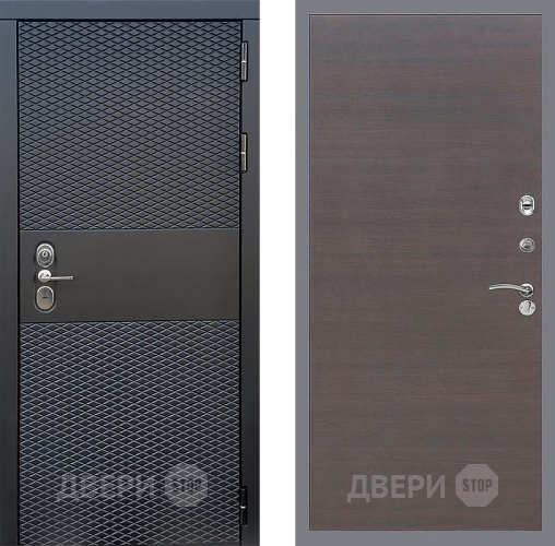 Дверь Стоп БЛЭК CISA Гладкая венге поперечный в Серпухове