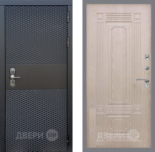 Входная металлическая Дверь Стоп БЛЭК CISA ФЛ-2 Беленый дуб в Серпухове