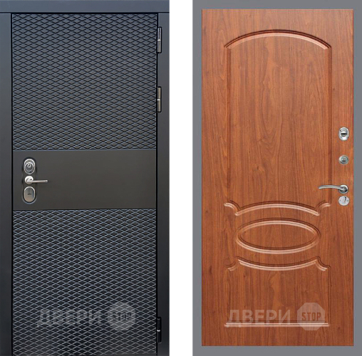 Входная металлическая Дверь Стоп БЛЭК CISA ФЛ-128 Береза мореная в Серпухове