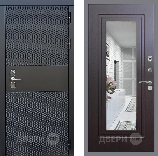 Дверь Стоп БЛЭК CISA Зеркало ФЛ-120 Венге в Серпухове