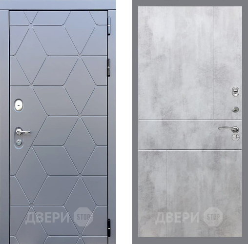 Дверь Стоп КОСМО ФЛ-290 Бетон светлый в Серпухове
