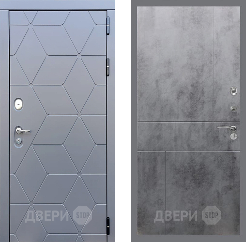 Дверь Стоп КОСМО ФЛ-290 Бетон темный в Серпухове
