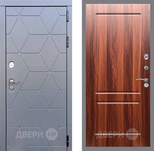 Входная металлическая Дверь Стоп КОСМО ФЛ-117 Итальянский орех в Серпухове
