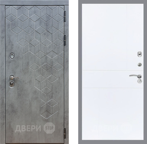 Входная металлическая Дверь Стоп БЕТОН ФЛ-290 Силк Сноу в Серпухове