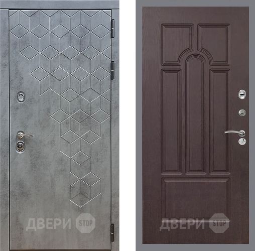 Дверь Стоп БЕТОН ФЛ-58 Венге в Серпухове