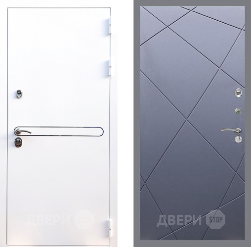 Дверь Стоп Лайн Вайт ФЛ-291 Силк титан в Серпухове