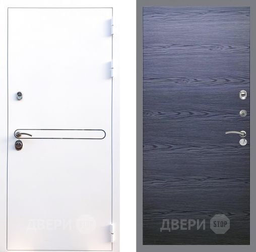 Дверь Стоп Лайн Вайт Гладкая Дуб тангенальный черный в Серпухове