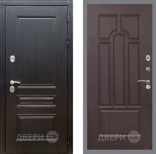 Входная металлическая Дверь Стоп МЕГАПОЛИС ФЛ-58 Венге в Серпухове