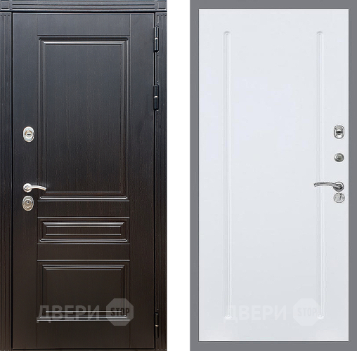 Входная металлическая Дверь Стоп МЕГАПОЛИС ФЛ-68 Силк Сноу в Серпухове