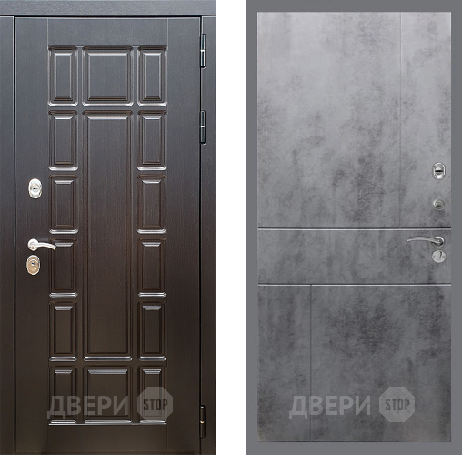 Входная металлическая Дверь Стоп НЬЮ ЙОРК ФЛ-290 Бетон темный в Серпухове