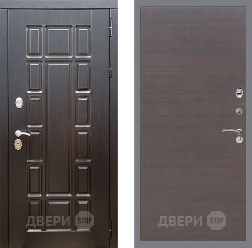 Входная металлическая Дверь Стоп НЬЮ ЙОРК Гладкая венге поперечный в Серпухове