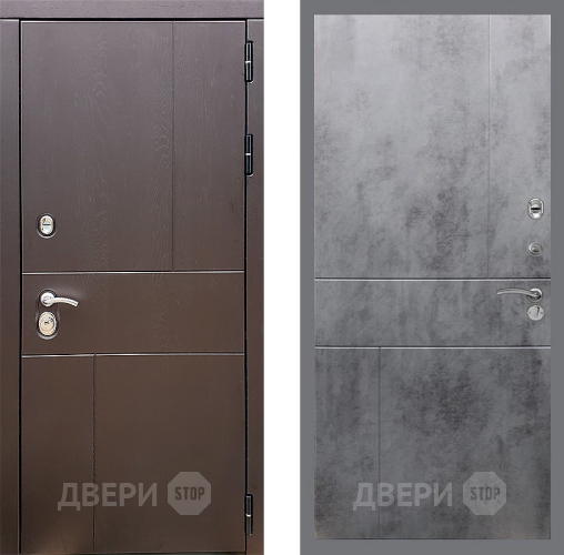 Дверь Стоп УРБАН ФЛ-290 Бетон темный в Серпухове
