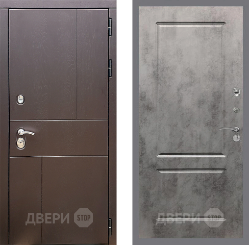 Дверь Стоп УРБАН ФЛ-117 Бетон темный в Серпухове