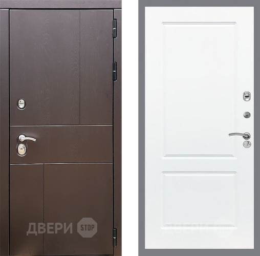 Входная металлическая Дверь Стоп УРБАН ФЛ-117 Силк Сноу в Серпухове