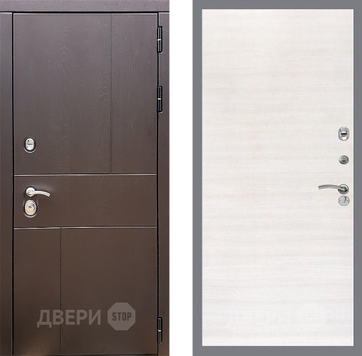 Входная металлическая Дверь Стоп УРБАН Гладкая Акация светлая в Серпухове