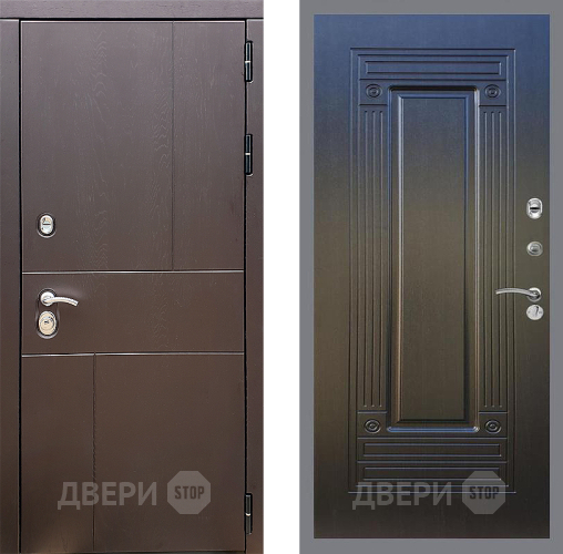 Входная металлическая Дверь Стоп УРБАН ФЛ-4 Венге в Серпухове
