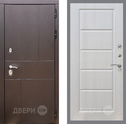 Входная металлическая Дверь Стоп УРБАН ФЛ-39 Лиственница беж в Серпухове