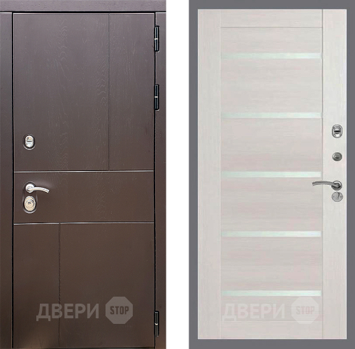 Входная металлическая Дверь Стоп УРБАН СБ-14 Лиственница беж в Серпухове