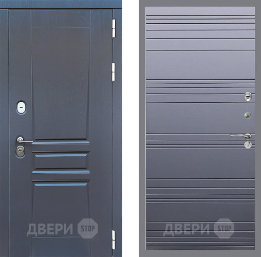 Дверь Стоп ПЛАТИНУМ Лайн Силк титан в Серпухове