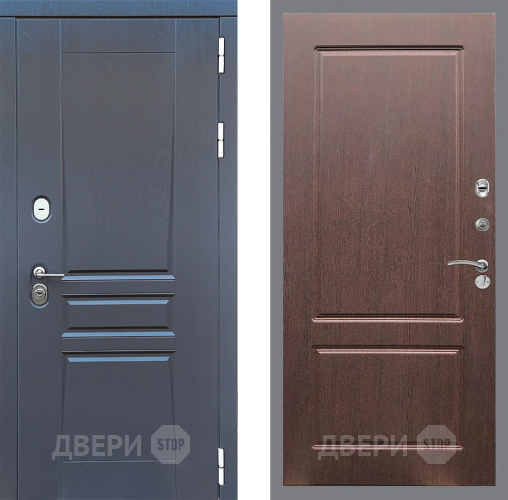 Входная металлическая Дверь Стоп ПЛАТИНУМ ФЛ-117 Орех премиум в Серпухове