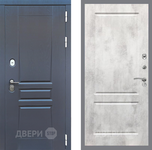 Входная металлическая Дверь Стоп ПЛАТИНУМ ФЛ-117 Бетон светлый в Серпухове