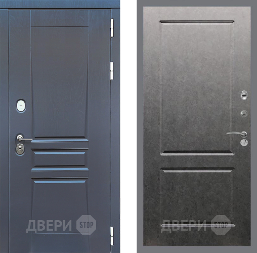 Дверь Стоп ПЛАТИНУМ ФЛ-117 Штукатурка графит в Серпухове
