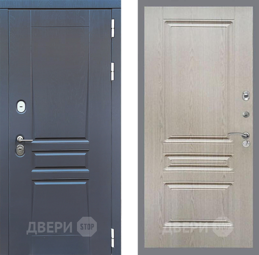 Входная металлическая Дверь Стоп ПЛАТИНУМ ФЛ-243 Беленый дуб в Серпухове
