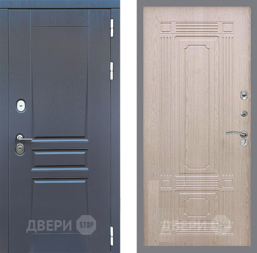 Входная металлическая Дверь Стоп ПЛАТИНУМ ФЛ-2 Беленый дуб в Серпухове
