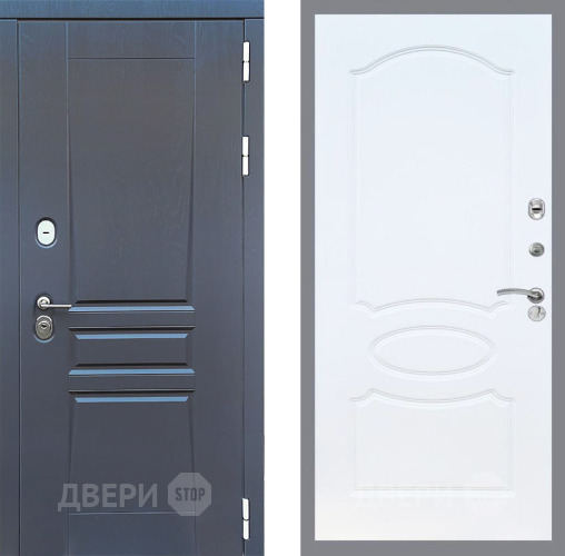 Дверь Стоп ПЛАТИНУМ ФЛ-128 Белый ясень в Серпухове