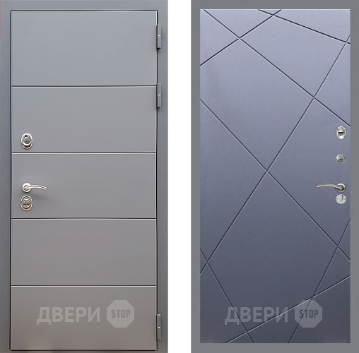 Дверь Стоп АРТ ГРАФИТ ФЛ-291 Силк титан в Серпухове